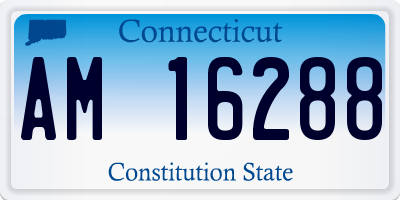 CT license plate AM16288
