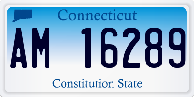 CT license plate AM16289