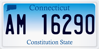 CT license plate AM16290