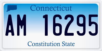 CT license plate AM16295