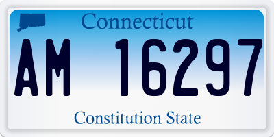 CT license plate AM16297