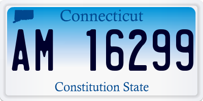CT license plate AM16299