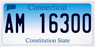 CT license plate AM16300