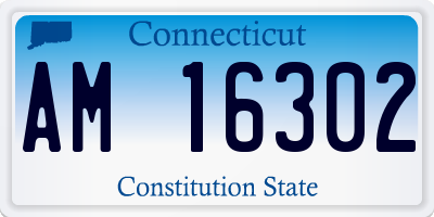 CT license plate AM16302