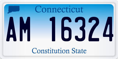 CT license plate AM16324