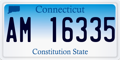 CT license plate AM16335