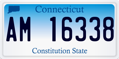 CT license plate AM16338