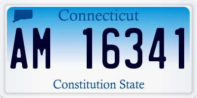 CT license plate AM16341