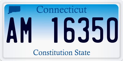 CT license plate AM16350