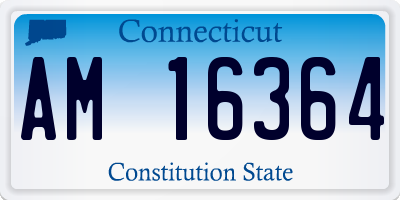 CT license plate AM16364
