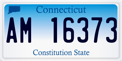 CT license plate AM16373
