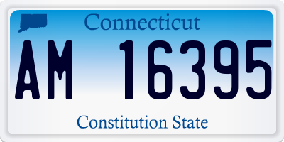 CT license plate AM16395