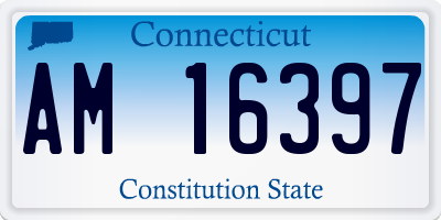 CT license plate AM16397