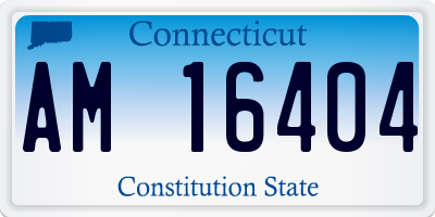 CT license plate AM16404