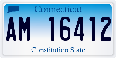 CT license plate AM16412
