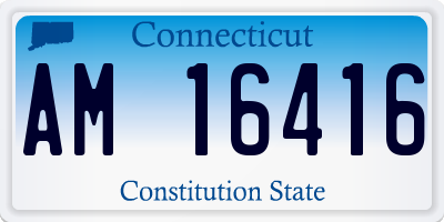 CT license plate AM16416