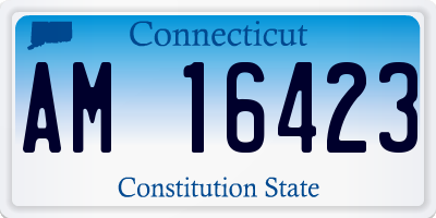 CT license plate AM16423