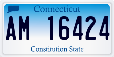 CT license plate AM16424