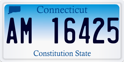CT license plate AM16425