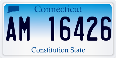 CT license plate AM16426
