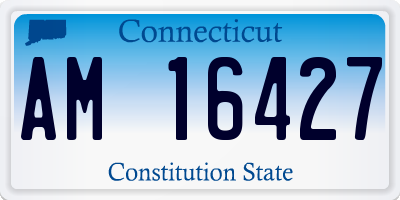 CT license plate AM16427