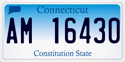 CT license plate AM16430