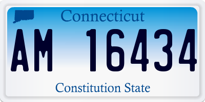 CT license plate AM16434