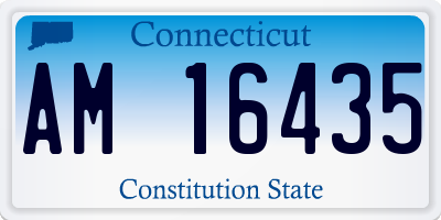 CT license plate AM16435