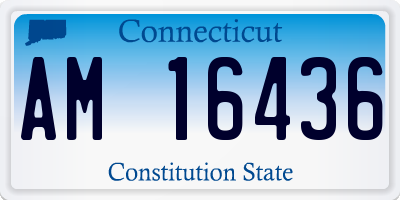 CT license plate AM16436