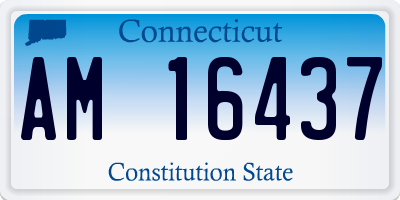 CT license plate AM16437