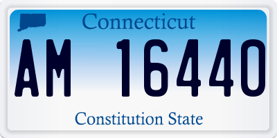 CT license plate AM16440