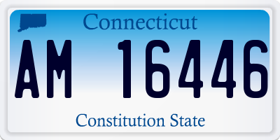 CT license plate AM16446