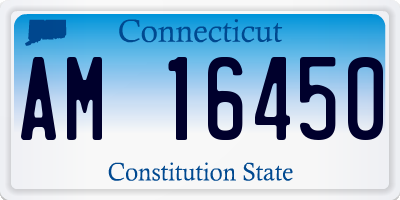 CT license plate AM16450