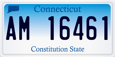 CT license plate AM16461