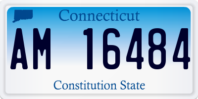 CT license plate AM16484