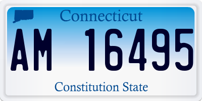 CT license plate AM16495