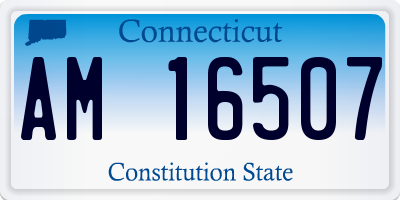 CT license plate AM16507