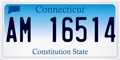 CT license plate AM16514
