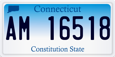 CT license plate AM16518