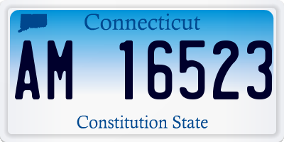 CT license plate AM16523