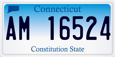 CT license plate AM16524