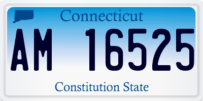 CT license plate AM16525