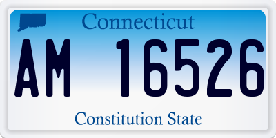 CT license plate AM16526