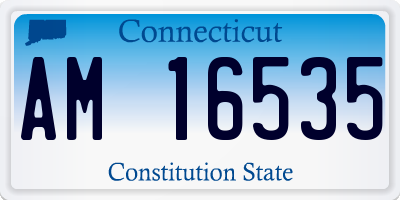 CT license plate AM16535