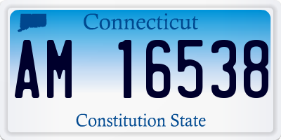 CT license plate AM16538