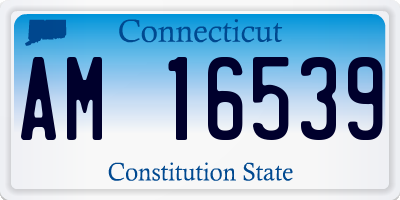 CT license plate AM16539