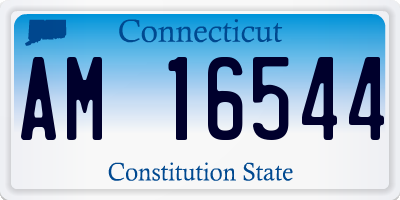 CT license plate AM16544