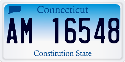 CT license plate AM16548