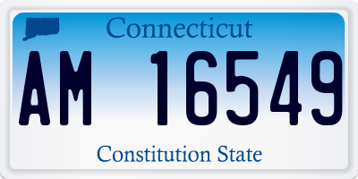 CT license plate AM16549