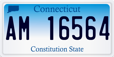 CT license plate AM16564